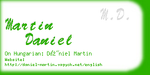 martin daniel business card